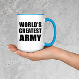 World's Greatest Army - 15oz Accent Mug Blue