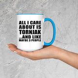 All I Care About Is Tornjak - 15oz Accent Mug Blue