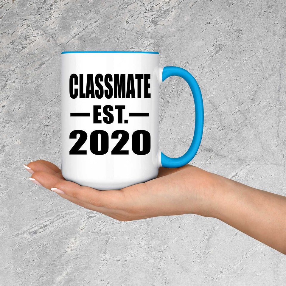 Classmate Established EST. 2020 - 15oz Accent Mug Blue