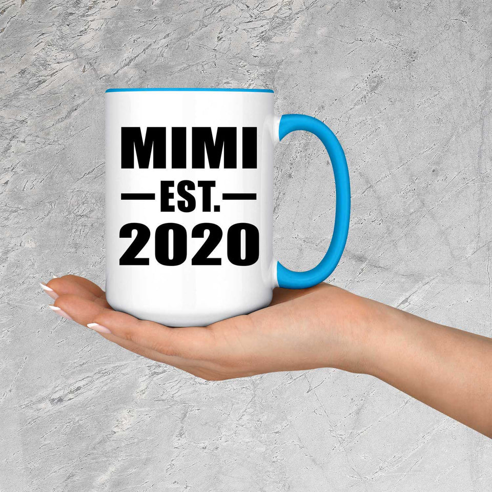 Mimi Established EST. 2020 - 15oz Accent Mug Blue