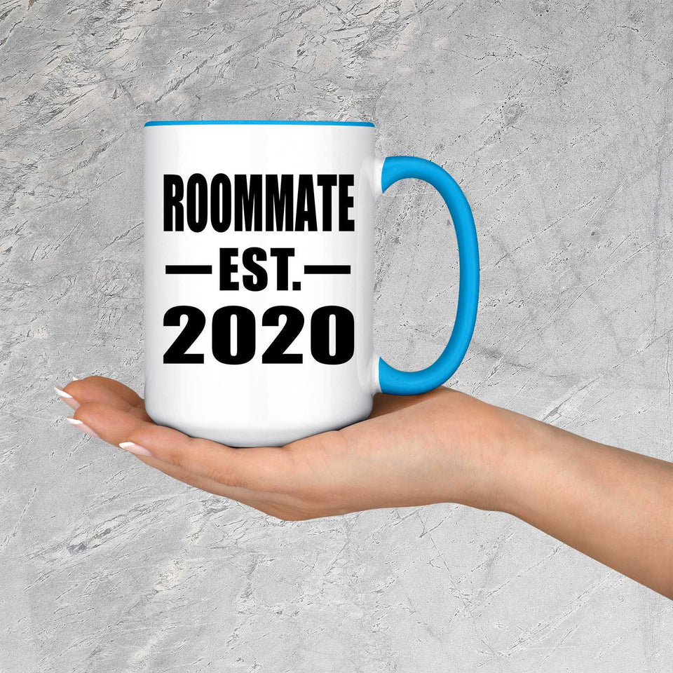 Roommate Established EST. 2020 - 15oz Accent Mug Blue