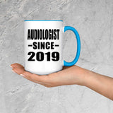 Audiologist Since 2019 - 15oz Accent Mug Blue