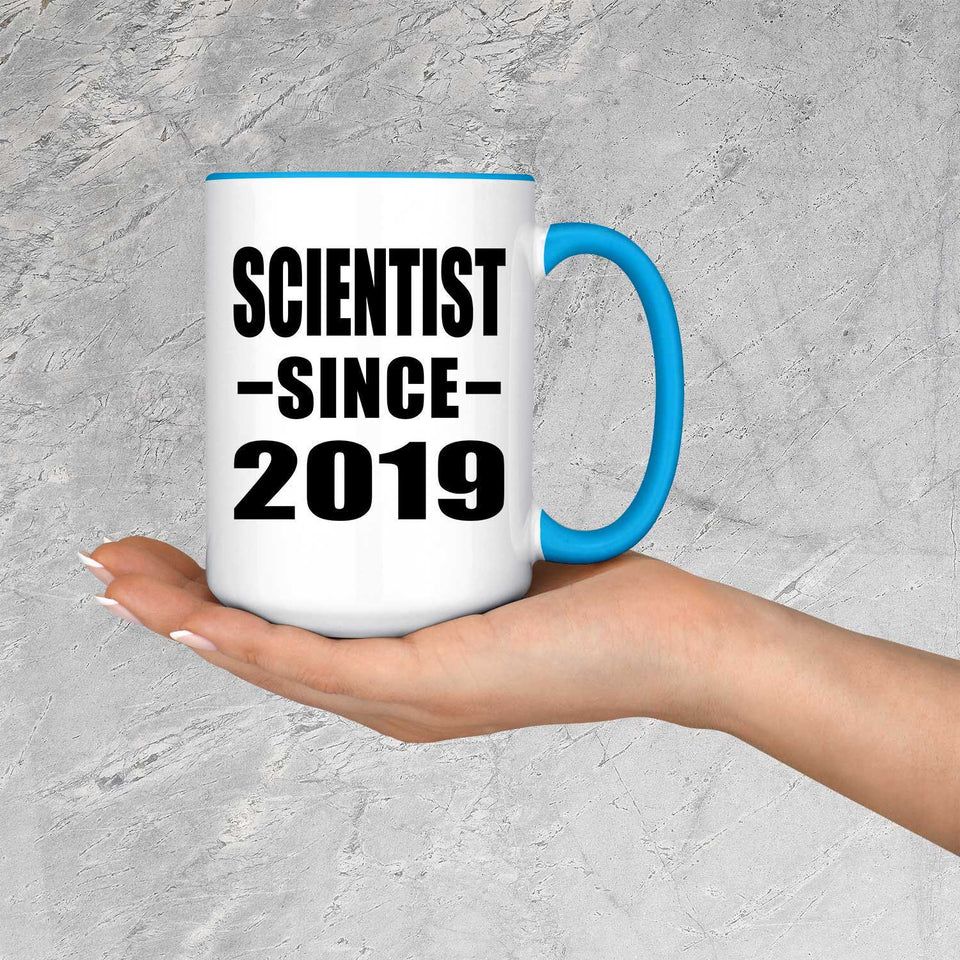 Scientist Since 2019 - 15oz Accent Mug Blue