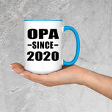 Opa Since 2020 - 15oz Accent Mug Blue