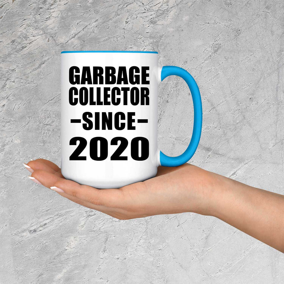 Garbage Collector Since 2020 - 15oz Accent Mug Blue
