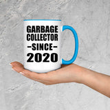 Garbage Collector Since 2020 - 15oz Accent Mug Blue