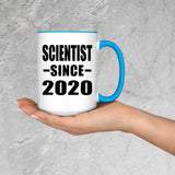 Scientist Since 2020 - 15oz Accent Mug Blue