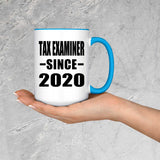 Tax Examiner Since 2020 - 15oz Accent Mug Blue