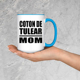Coton De Tulear Mom - 15oz Accent Mug Blue