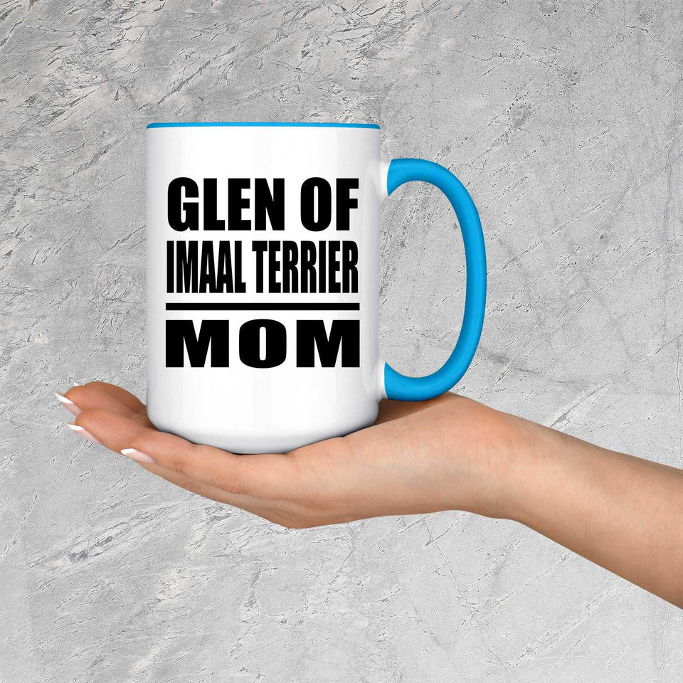 Glen Of Imaal Terrier Mom - 15oz Accent Mug Blue
