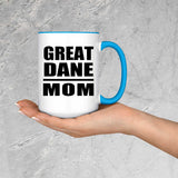 Great Dane Mom - 15oz Accent Mug Blue
