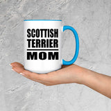Scottish Terrier Mom - 15oz Accent Mug Blue