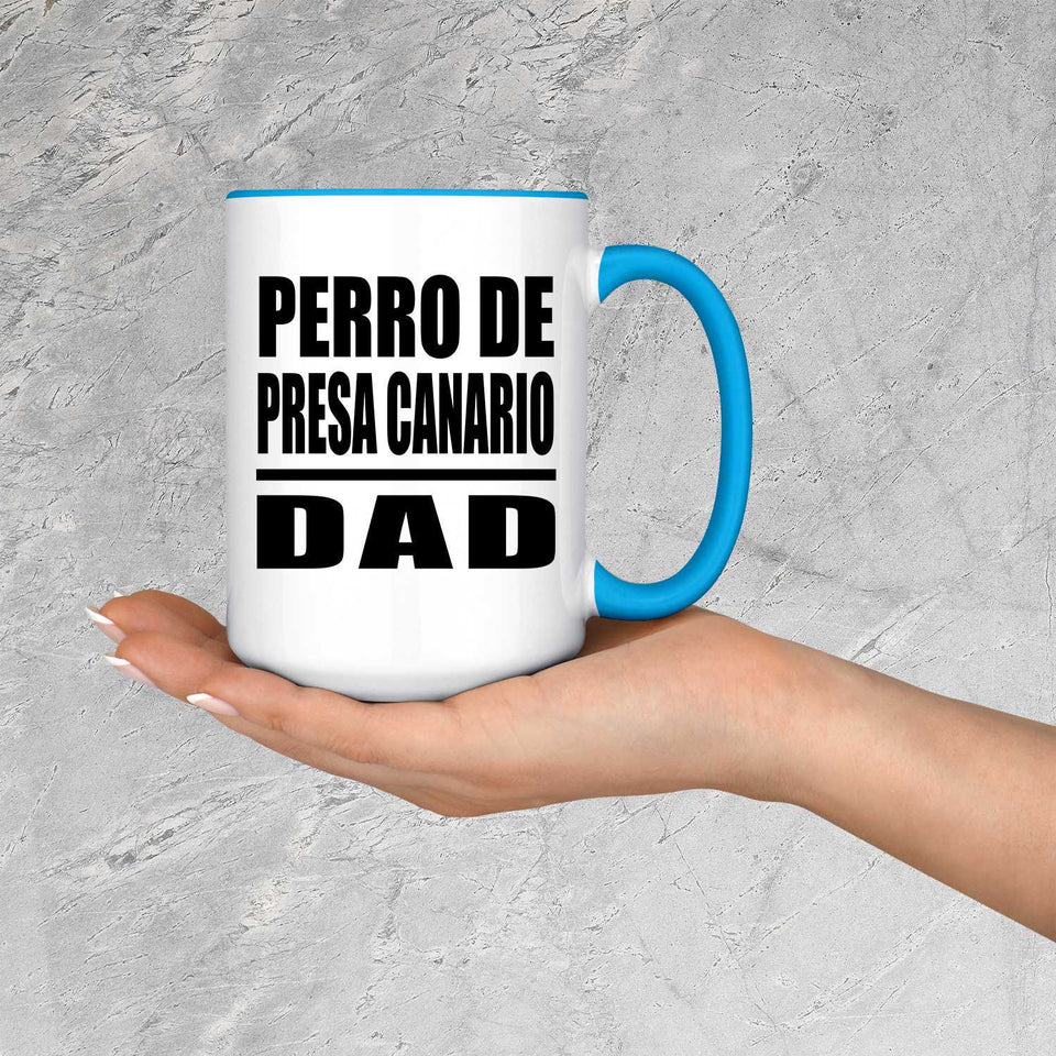 Perro De Presa Canario Dad - 15oz Accent Mug Blue