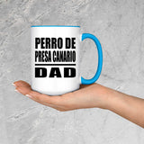 Perro De Presa Canario Dad - 15oz Accent Mug Blue