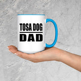 Tosa Dog Dad - 15oz Accent Mug Blue