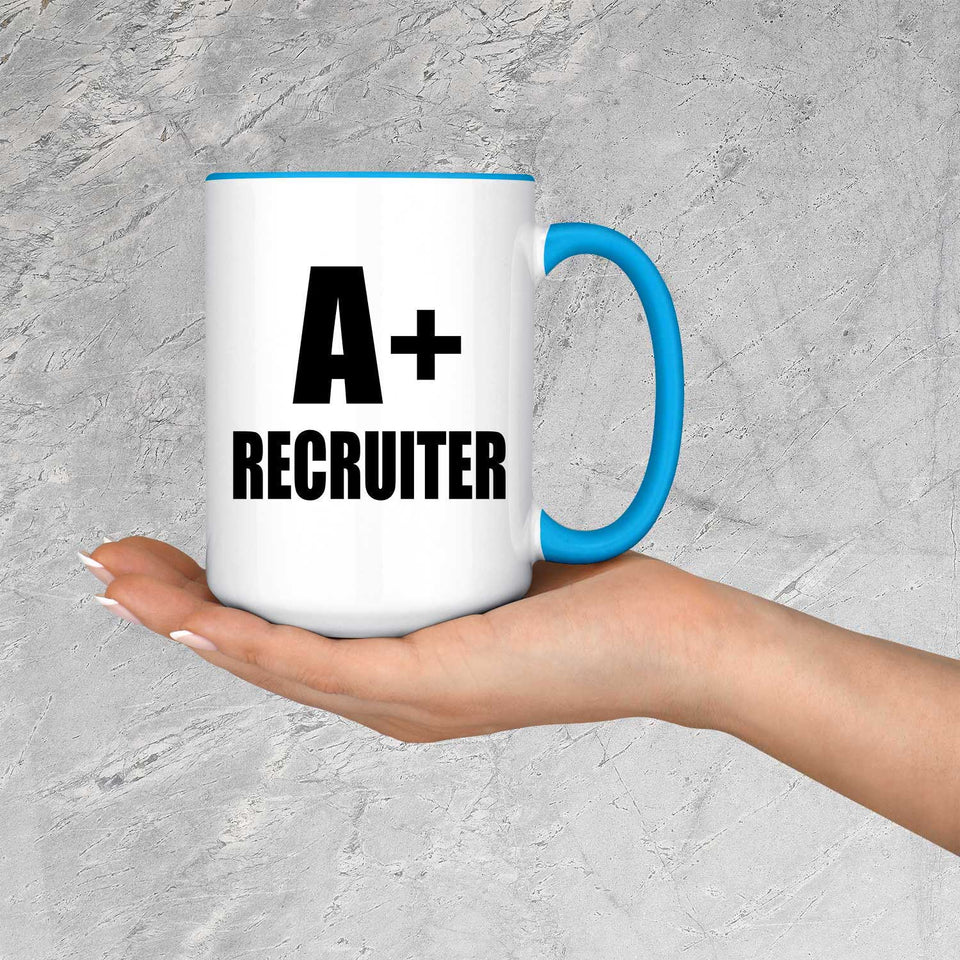 A+ Recruiter - 15oz Accent Mug Blue