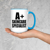 A+ Skincare Specialist - 15oz Accent Mug Blue