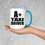 A+ Taxi Driver - 15oz Accent Mug Blue