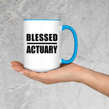 Blessed Actuary - 15oz Accent Mug Blue
