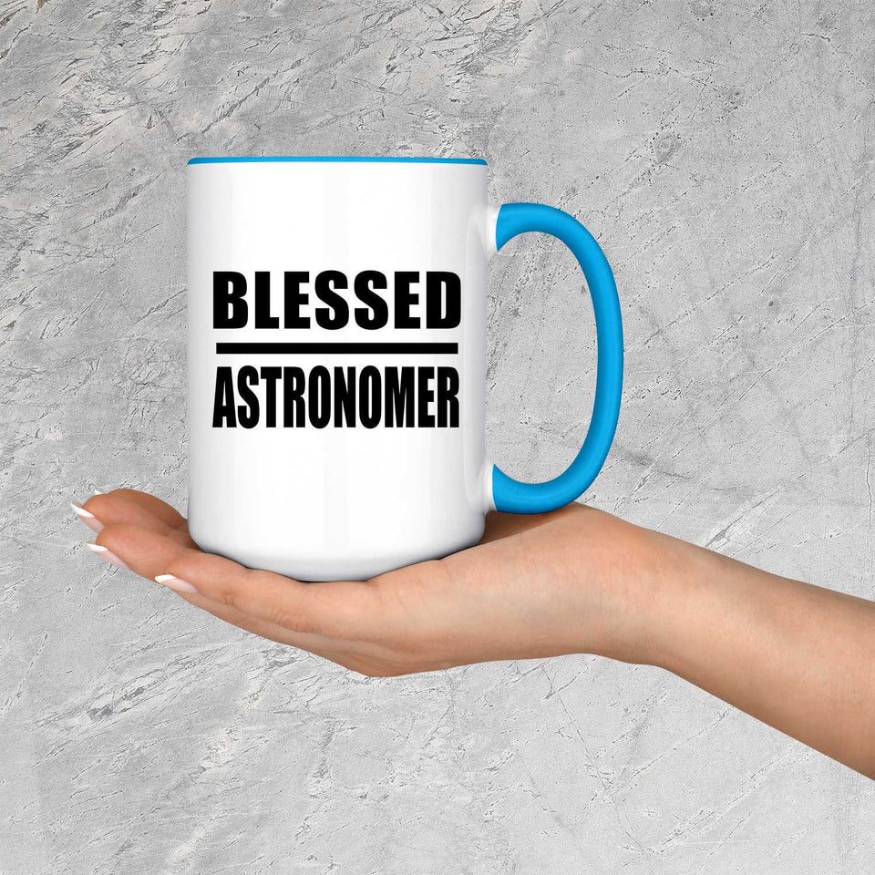 Blessed Astronomer - 15oz Accent Mug Blue
