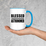 Blessed Astronomer - 15oz Accent Mug Blue