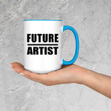 Future Artist - 15oz Accent Mug Blue