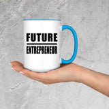 Future Entrepreneur - 15oz Accent Mug Blue