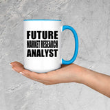 Future Market Research Analyst - 15oz Accent Mug Blue