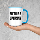 Future Optician - 15oz Accent Mug Blue