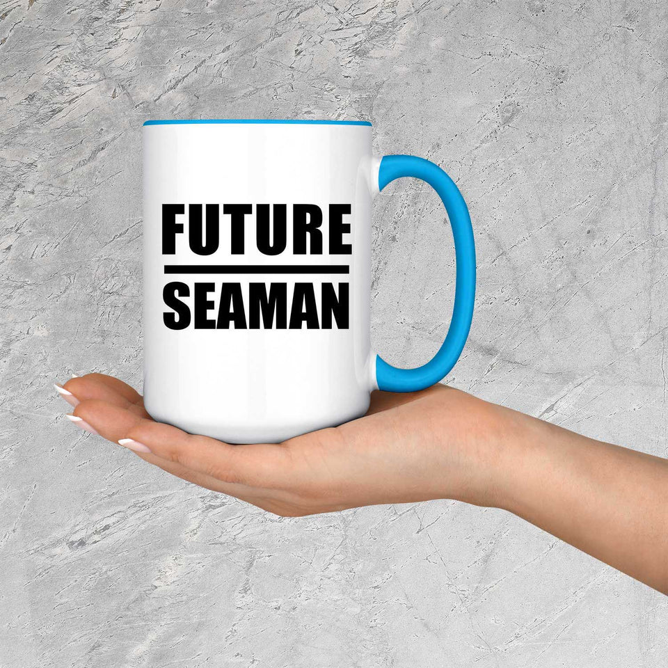 Future Seaman - 15oz Accent Mug Blue