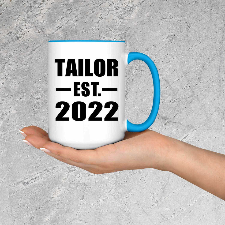 Tailor Established EST. 2022 - 15oz Accent Mug Blue