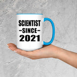 Scientist Since 2021 - 15oz Accent Mug Blue