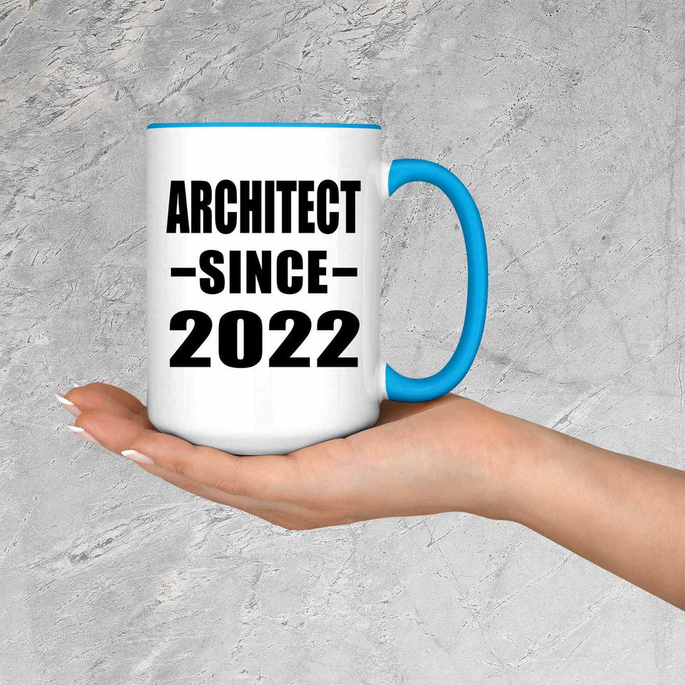 Architect Since 2022 - 15oz Accent Mug Blue