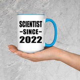 Scientist Since 2022 - 15oz Accent Mug Blue