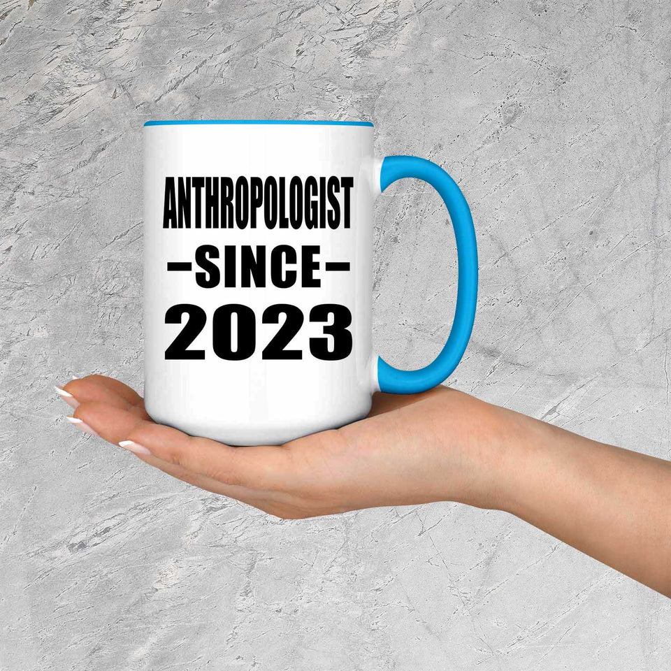 Anthropologist Since 2023 - 15oz Accent Mug Blue