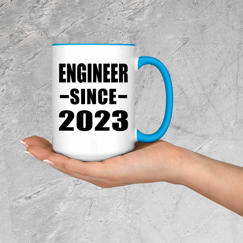 Engineer Since 2023 - 15oz Accent Mug Blue