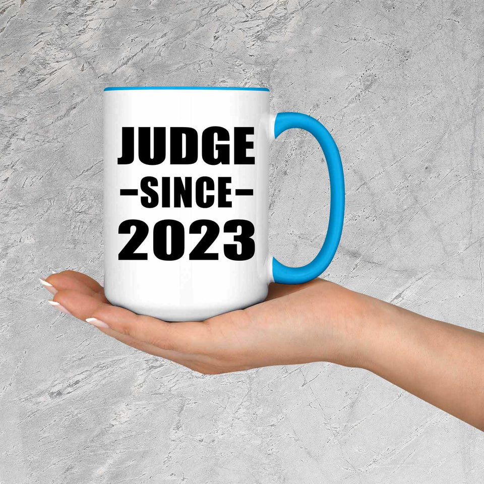 Judge Since 2023 - 15oz Accent Mug Blue
