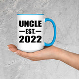 Uncle Established EST. 2022 - 15oz Accent Mug Blue
