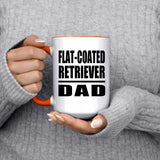 Flat-Coated Retriever Dad - 15oz Accent Mug Orange