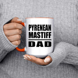 Pyrenean Mastiff Dad - 15oz Accent Mug Orange