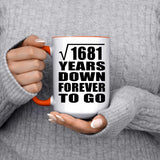 41st Anniversary Square Root of 1681 Years Down Forever To Go - 15oz Accent Mug Orange