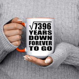 86th Anniversary Square Root of 7396 Years Down Forever To Go - 15oz Accent Mug Orange