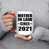 Mother In Law Since 2021 - 15oz Accent Mug Orange