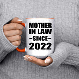 Mother In Law Since 2022 - 15oz Accent Mug Orange