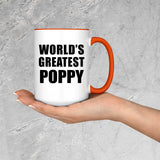 World's Greatest Poppy - 15oz Accent Mug Orange
