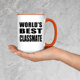World's Best Classmate - 15oz Accent Mug Orange