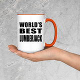 World's Best Lumberjack - 15oz Accent Mug Orange