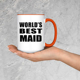 World's Best Maid - 15oz Accent Mug Orange