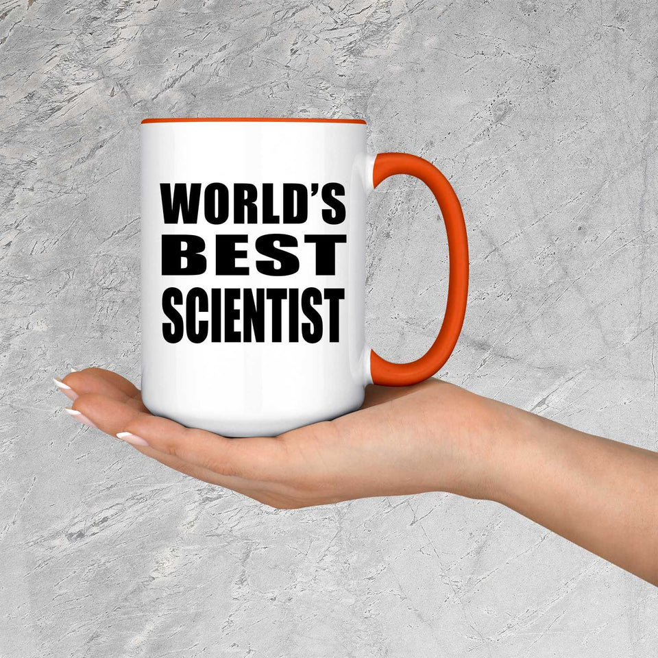 World's Best Scientist - 15oz Accent Mug Orange