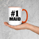 Number One #1 Maid - 15oz Accent Mug Orange